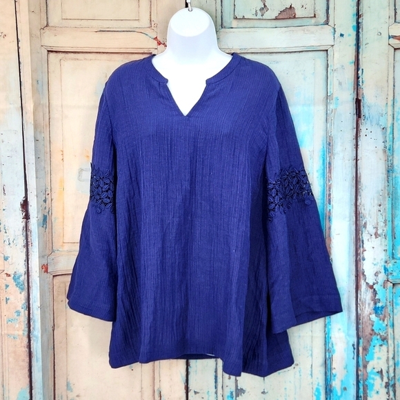 Soft Surroundings Traper Blouse - Picture 3 of 8